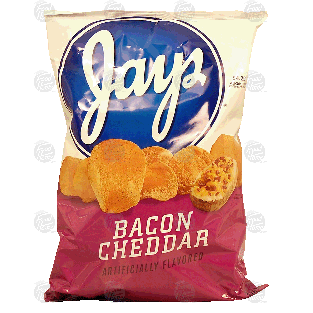 Jay's  bacon cheddar flavored potato chips 9.5oz