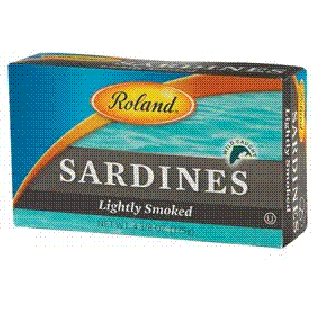 Roland  lightly smoked sardines  4.375oz