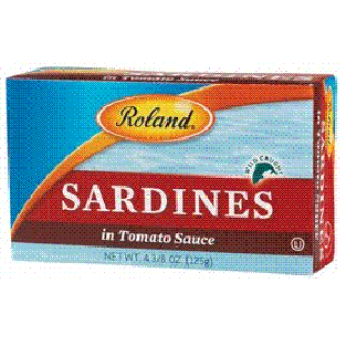Roland  sardines in tomato sauce  4.375oz