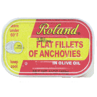 Roland  flat fillets of anchovies in olive oil  14oz