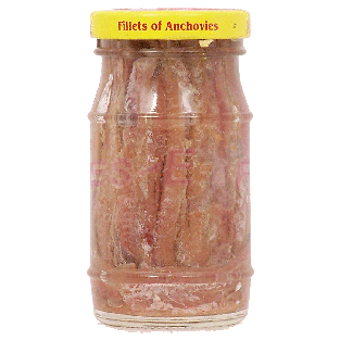 Roland  fillets of anchovies in olive oil, salt added  4.2oz