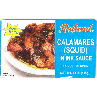 Roland  calamares (squid) in ink sauce  4oz