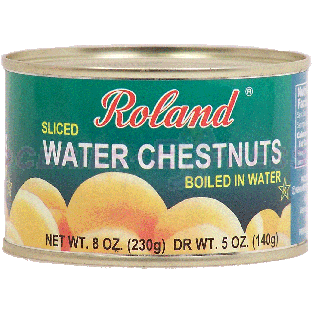 Roland  sliced water chestnuts boiled in water 5oz