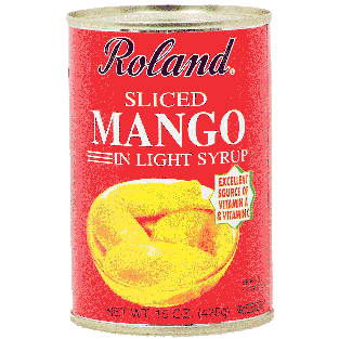 Roland  sliced mango in light syrup 15oz
