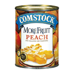 Comstock Pie Filling Or Topping More Fruit Peach 21oz