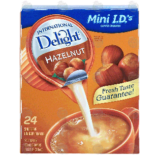 International Delight Mini I.D.'s hazelnut flavored coffee creame24-ct