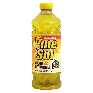 Pine-sol  multi-surface cleaner, cleans & deodorizes, lemon fre 48fl oz