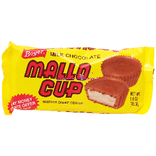 Boyer Mallo Cup milk chocolate whipped creme center 1.6oz