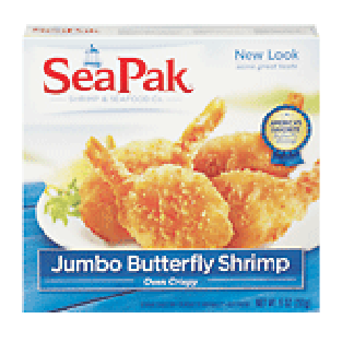 Seapak Shrimp Co.  oven crispy jumbo butterfly shrimp 9oz