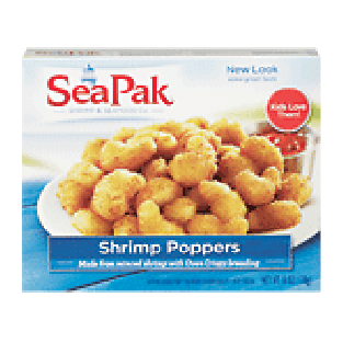 Seapak Shrimp Co.  shrimp poppers made from minced shrimp with oven6oz