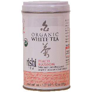 Rishi  peach blossom organic white tea, Fujian China, loose leaf1.12oz