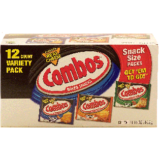 Combos(r) Get 'Em To Go! baked snacks variety, 12-packs 0.92oz