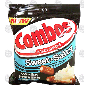 Combos(r)  sweet & salty vanilla frosting stuffed pretzel, baked sn6oz