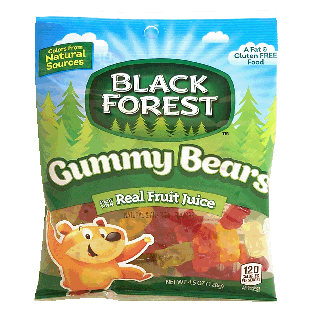 Black Forest  gummy bears w/ real fruit juice 4.5oz