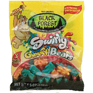 Black Forest Swirly gummy bears, 3 twisted flavors  4.5oz