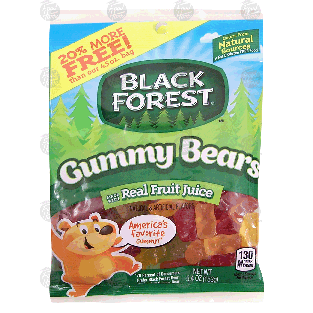 Black Forest  gummy bears made with real fruit juice  5.4oz