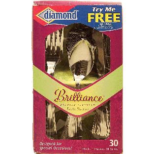 Diamond Brilliance plastic flatware designed for special occasions30ct