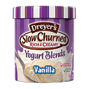 Dreyer's/Edy's Slow Churned Yogurt Blends Vanilla 1.75-qt