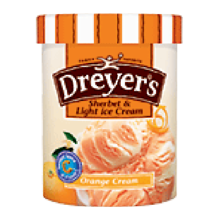 Dreyer's/Edy's Sherbet & Light Ice Cream Orange Cream 1.5-qt