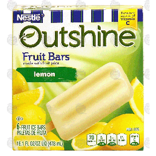 Nestle Outshine lemon fruit ice bars, made with fruit juice,16.1-fl oz
