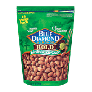 Blue Diamond Bold almonds, wasabi & soy sauce flavor 16oz