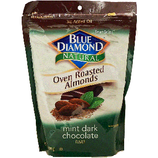 Blue Diamond Natural dark chocolate flavor oven roasted almonds 14oz