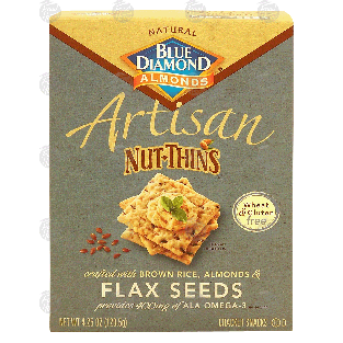 Blue Diamond Artisan nut-thins; almonds, crackers crafted with b4.25oz