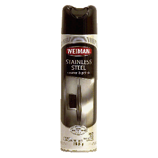 Weiman  stainless steel cleaner & polish, streak free, removes fin 12oz