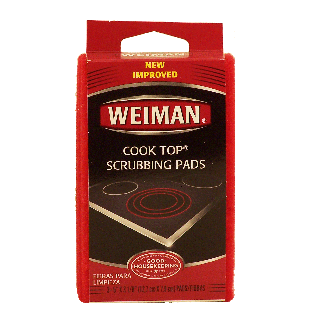Weiman  cook top scrubbing pads, 5 x 3 1/8 in  3ct