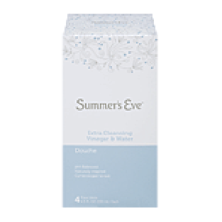 Summer's Eve  douche, extra cleansing vinegar & water, 4 units  18fl oz
