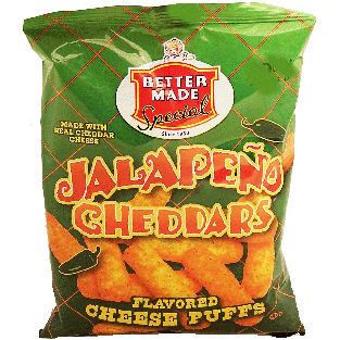 Better Made  jalapeno cheddars flavored cheese puffs 2.375oz