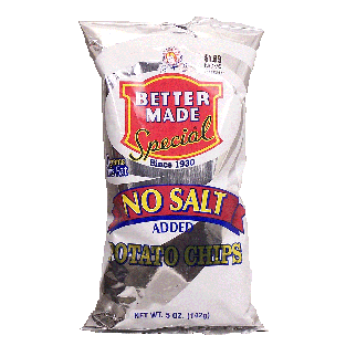 Better Made  no salt added potato chips  5oz