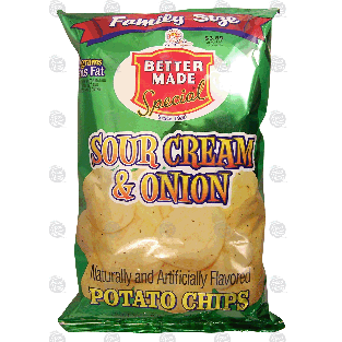 Better Made Special sour cream & onion flavored potato chips  9.5oz