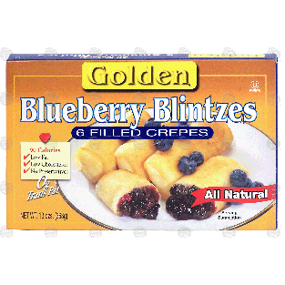 Golden  blueberry blintzes, 6 filled crepes 13-oz