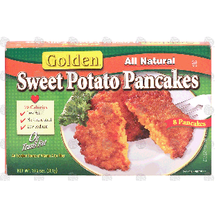 Golden  sweet potato pancakes, 8 pancakes 10.6-oz