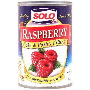 Solo  red raspberry filling, ready to use for pastries, cakes and 12oz