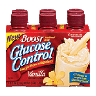 Boost Nutritional Drink Glucose Control Vanilla 8 Oz 6pk
