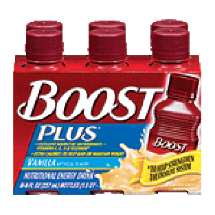 Boost Plus Nutritional Energy Drink Vanilla 8 Oz 6pk