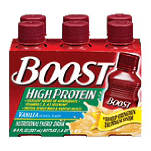 Boost High Protein Nutritional Energy Drink Vanilla 8 Oz 6pk