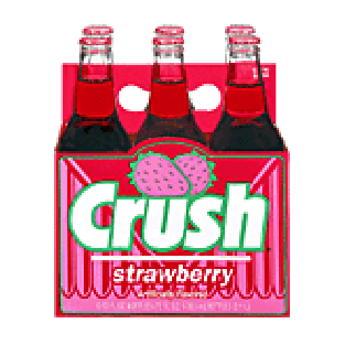 Crush Soda strawberry 12 oz 6pk