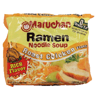 Maruchan  roast chicken noodle flavor soup add to boiling water 3oz
