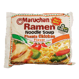 Maruchan  ramen noodle soup chicken hot & spicy flavor add boiling 3oz