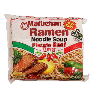 Maruchan  ramen noodle soup picante beef flavor hot & spicy add to 3oz