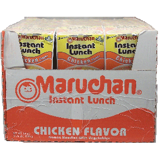 Maruchan Instant Lunch ramen noodles with vegetables, chicken flav54oz