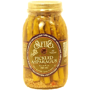 Safies  pickled asparagus, all natural 32fl oz
