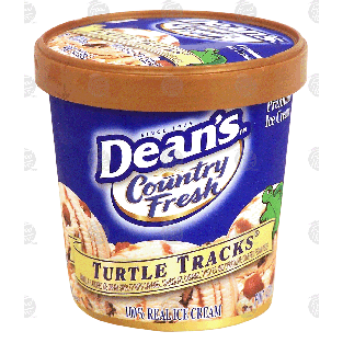 Dean's Country Fresh turtle tracks; vanilla ice cream swirled w/ca1-pt