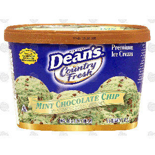 Dean's Country Fresh mint chocolate chip ice cream 1.5-qt