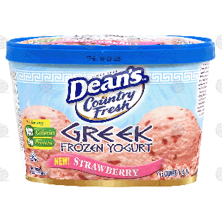 Dean's Country Fresh Greek strawberry flavor frozen yogurt 1.5-qt