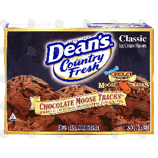 Dean's Country Fresh chocolate moose tracks with peanut butter 1.75-qt