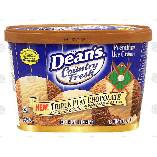 Dean's Country Fresh Triple Play; chocolate, white chocolate & d1.5-qt
